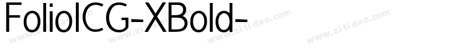 FolioICG-XBold字体转换