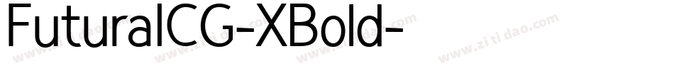 FuturaICG-XBold字体转换
