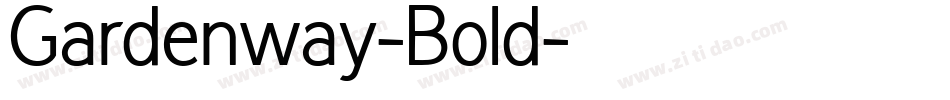 Gardenway-Bold字体转换