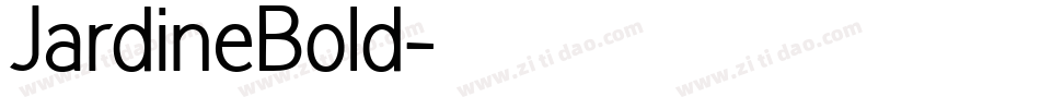 JardineBold字体转换