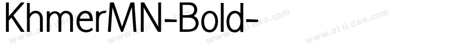 KhmerMN-Bold字体转换