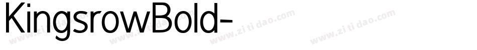 KingsrowBold字体转换