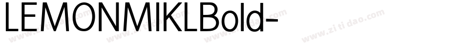 LEMONMIKLBold字体转换