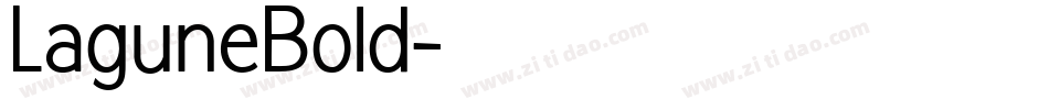 LaguneBold字体转换
