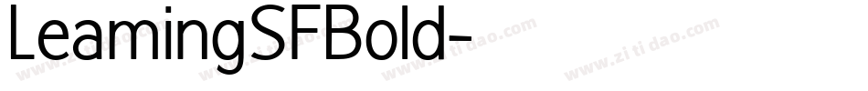 LeamingSFBold字体转换