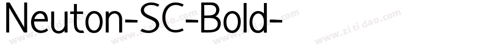 Neuton-SC-Bold字体转换