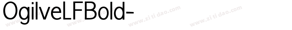 OgilveLFBold字体转换