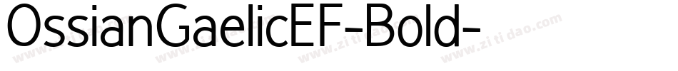 OssianGaelicEF-Bold字体转换