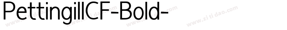 PettingillCF-Bold字体转换