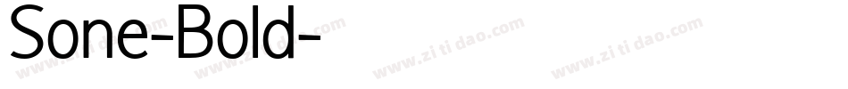 Sone-Bold字体转换