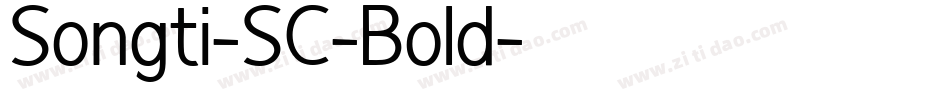 Songti-SC-Bold字体转换