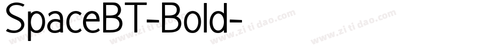 SpaceBT-Bold字体转换