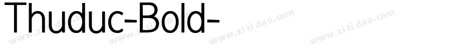 Thuduc-Bold字体转换
