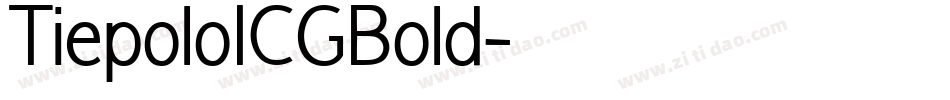 TiepoloICGBold字体转换