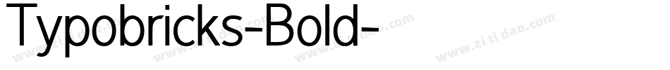 Typobricks-Bold字体转换