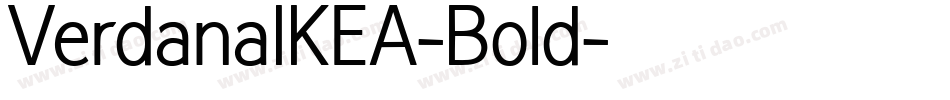 VerdanaIKEA-Bold字体转换