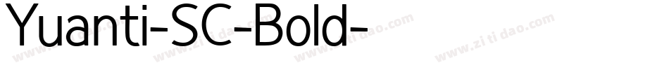 Yuanti-SC-Bold字体转换