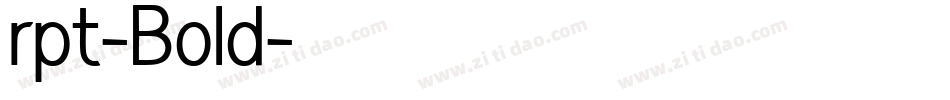 rpt-Bold字体转换