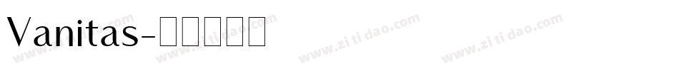 Vanitas字体转换