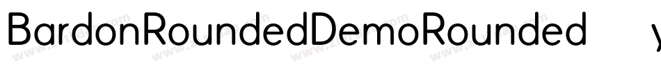 BardonRoundedDemoRounded-51yZ8字体转换