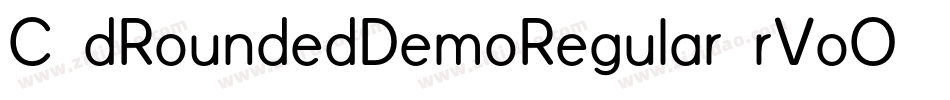 C3dRoundedDemoRegular-rVoO字体转换