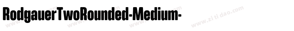 RodgauerTwoRounded-Medium字体转换