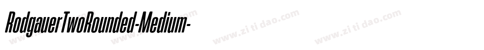 RodgauerTwoRounded-Medium字体转换