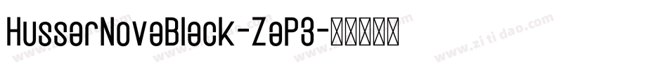 HussarNovaBlack-ZaP3字体转换