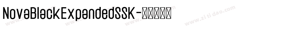 NovaBlackExpandedSSK字体转换