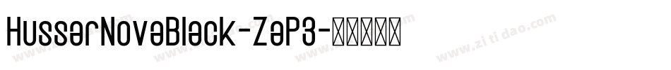 HussarNovaBlack-ZaP3字体转换