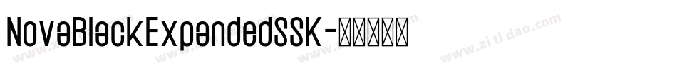 NovaBlackExpandedSSK字体转换