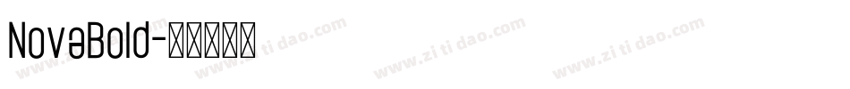 NovaBold字体转换
