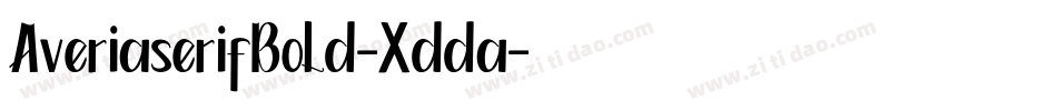AveriaserifBold-Xdda字体转换