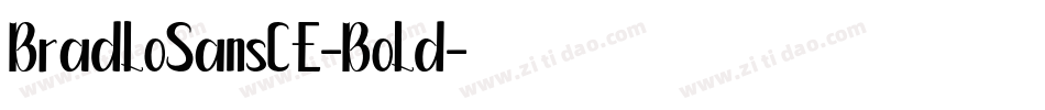 BradloSansCE-Bold字体转换