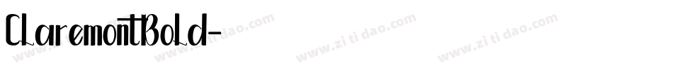 ClaremontBold字体转换