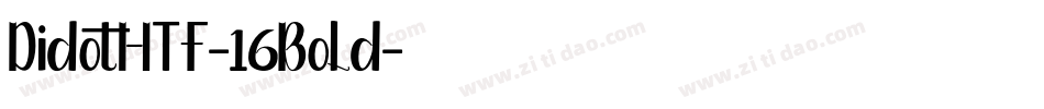 DidotHTF-16Bold字体转换