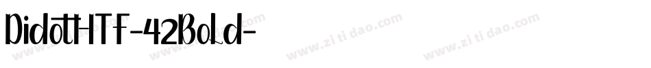DidotHTF-42Bold字体转换