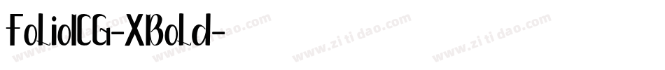 FolioICG-XBold字体转换