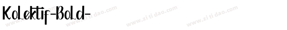 Kolektif-Bold字体转换