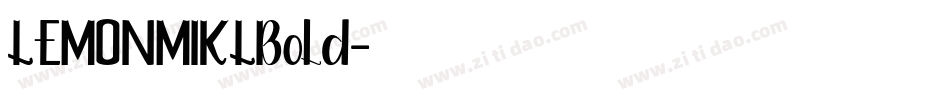 LEMONMIKLBold字体转换