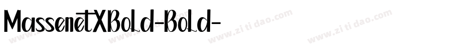 MassenetXBold-Bold字体转换
