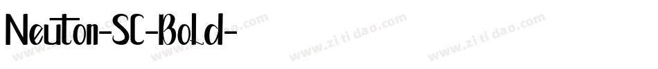 Neuton-SC-Bold字体转换