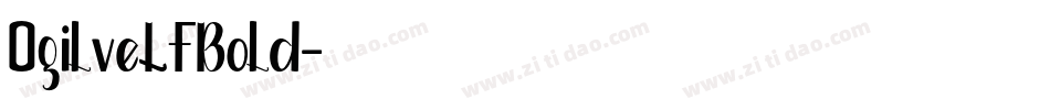 OgilveLFBold字体转换