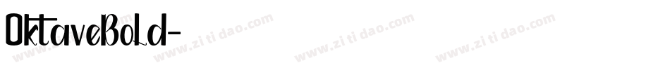 OktaveBold字体转换