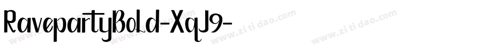 RavepartyBold-XqJ9字体转换