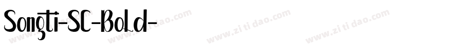 Songti-SC-Bold字体转换