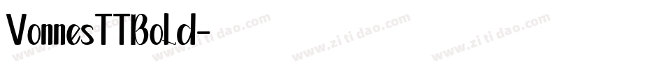 VonnesTTBold字体转换