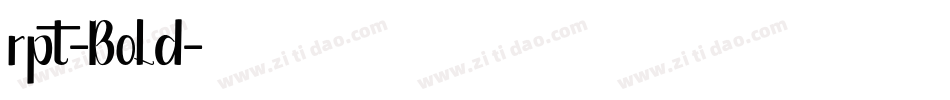 rpt-Bold字体转换