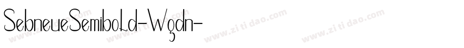 SebneueSemibold-Wgdn字体转换