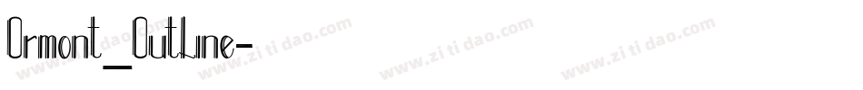 Ormont_Outline字体转换